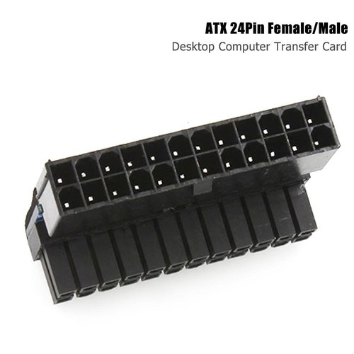 ATX 24-pinowe gniazdo na 24-pinowe złącze męskie 90 stopni Płyta główna Zasilacz - Zdjęcie 11 z 12