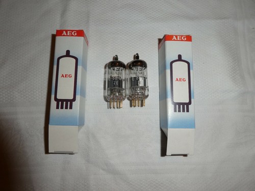 Röhren AEG E88CC gematchtes Paar, garantiert neu (NOS), gleicher Prod.Code,orig - 第 1/4 張圖片