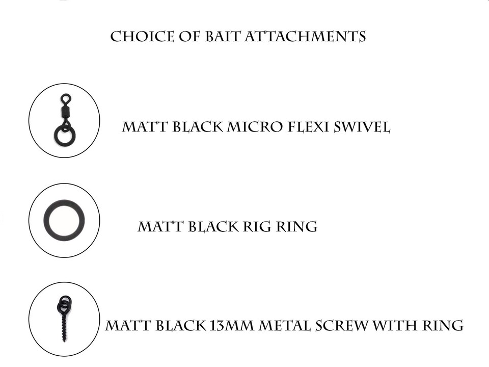 3 or 5 Invisible Fluorocarbon D Rigs - Korda Style - IQ2 Ready Tied ...