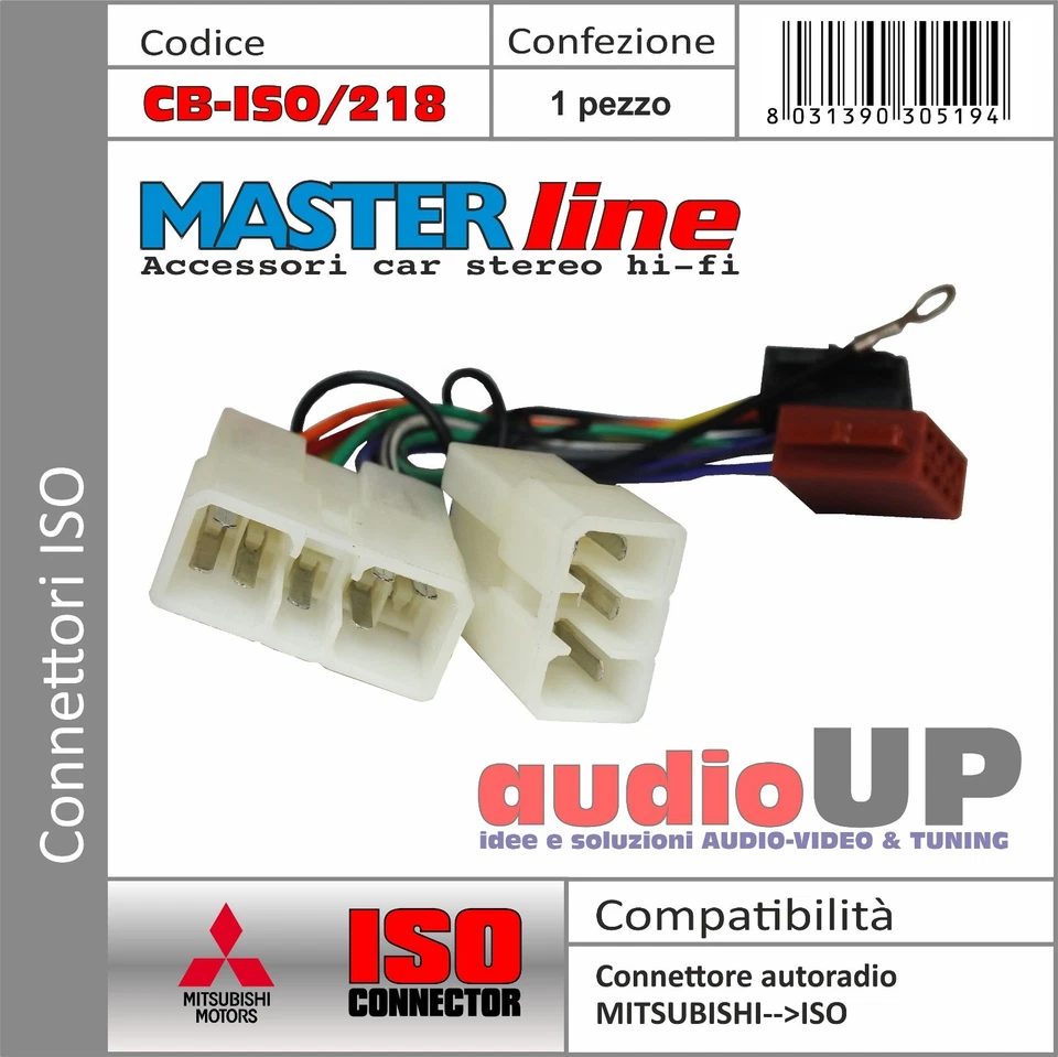 Connecteur Autoradio ISO Original Pour Mitsubishi L200 Depuis 2004. - Photo 1/1