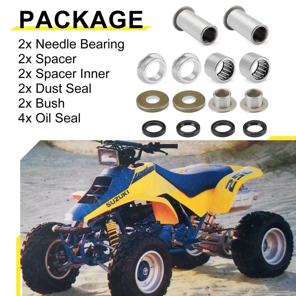 Kit de reconstrucción de sello de cojinete de brazo oscilante para Suzuki LT250R 2x4 QuadRacer 250 1985-1992 Foto 3 de 4
