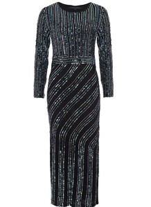 french connection black sequin dress