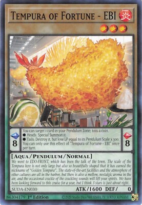 Yu-Gi-Oh! - Tempura of Fortune - EBI - SUDA-EN030 - Supreme D. - NM/M