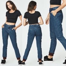 Carmar Aliena High Rise Athletic Denim Blue Jeans Non-Stretch Pants Size 26