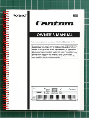 Roland Fantom   5 in 1 Owners Manual User Instructions   481 Pages   USA Made