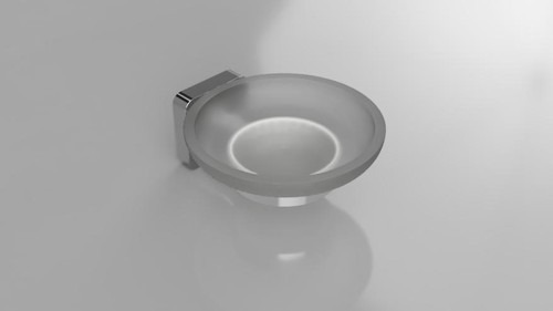 Estante de jabón BASI con bandeja latón cromo pulido para baño y cocina >> para perforar - Imagen 2 de 6