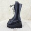 Swing 815 Black Patent Goth Punk Rave Knee Boot 5.5 Platform DEMONIA NY Swing 815 Black Patent Goth Punk Rave Knee Boot 5.5 Platform DEMONIA NY