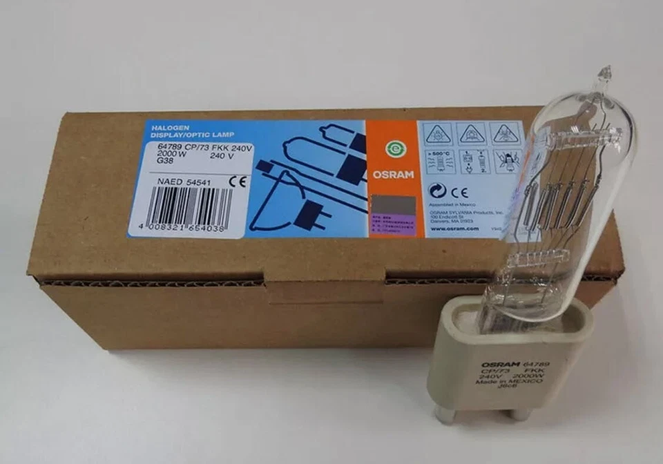 OSRAM 64789 54541 FKK 2,000 Watt 240 Volt G38 CP/73 Spot Lamp Photography Light - Image 2 of 3