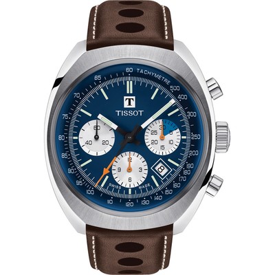 Tissot Brown Mens Chronograph Watch Heritage 1973 T1244271604100