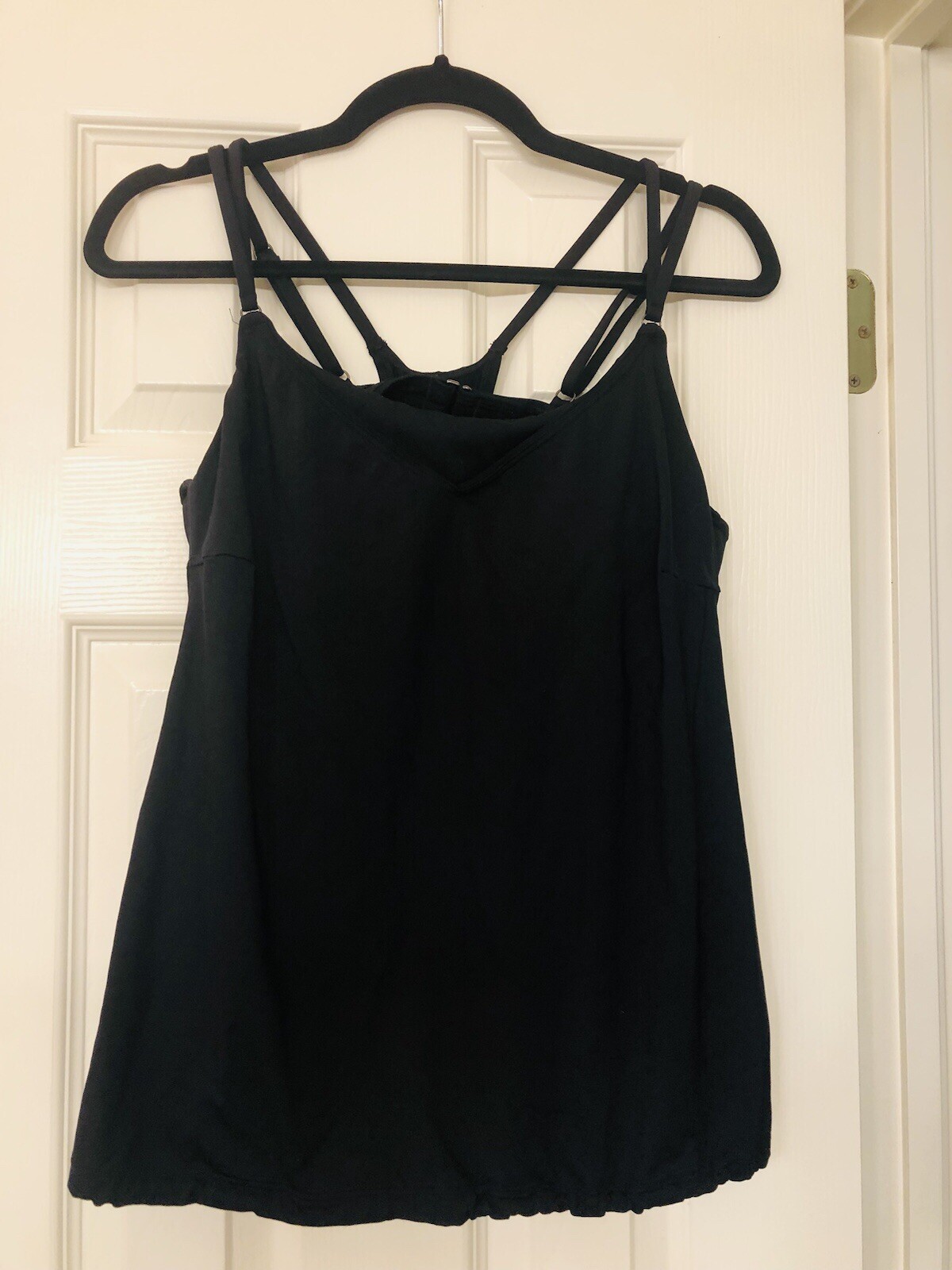 Athleta Plus Size 36DD Solid Black Razorback Styl… - image 1