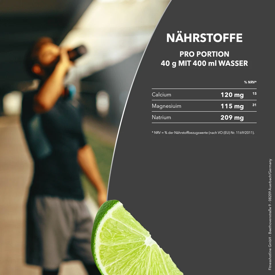 Isotonic Powder 600g Sports Drink Energy Drink -Elektrolyte + Shaker - Bild 3 von 4
