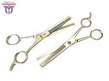 2pcs Pet Dog Cat Professional Grooming Hair Thinning Scissors 6.5" Shears