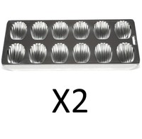 Fox Run 12 Cup Heavy Duty Nonstick Madeleine Shell Shape Cookie Pan (2-pack) on sale Fox Run 12 Cup Heavy Duty Nonstick Madeleine Shell Shape Cookie Pan (2-pack) on sale