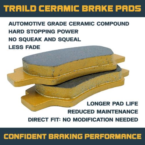 Polaris Ranger 400/500/570/650/700/800 Mid-Size 2004-2022 Ceramic Brake Pad Set - Picture 3 of 8