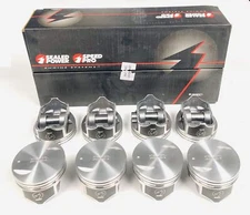 SEALED POWER Hypereutectic Coated Pistons Set/8 for 1996-2000 Chevy 7.4L 454 STD