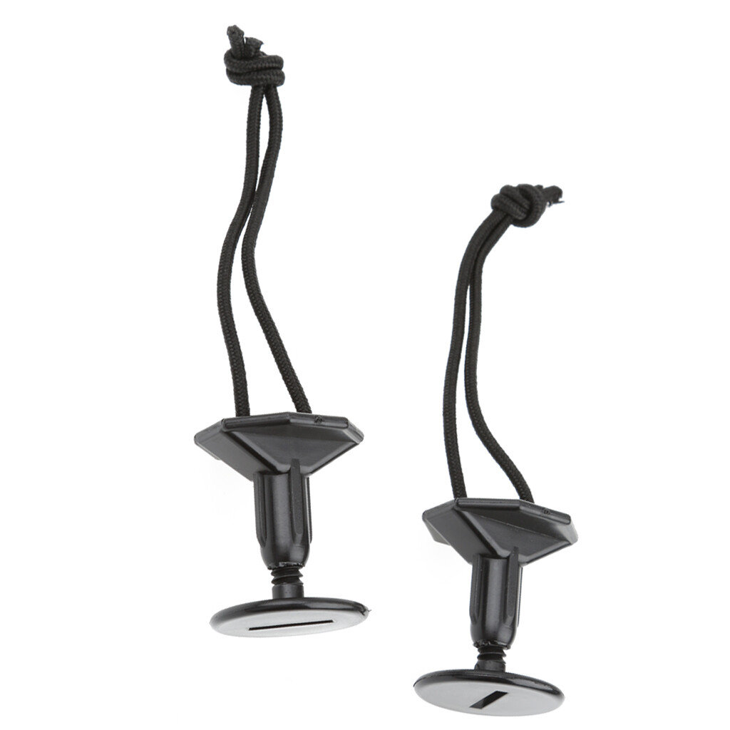 2 Laisses Pour Bodyboard - Plug Et Cordon - Longueur 15 Cm - Nylon Et Acier
