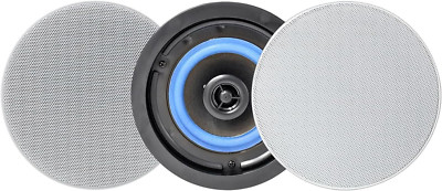 Bluetooth Ceiling Speakers - 4'' Flush Mount for Indoor/Outdoor Use, Pair