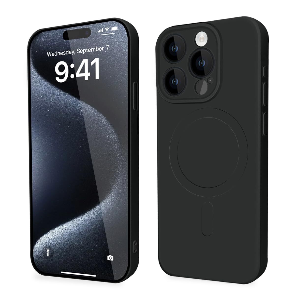 for iPhone 15 Pro Case MagSafe Compatible Case Silicone Shockproof TPU Thin 825