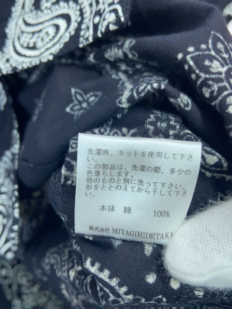 MIYAGIHIDETAKA Short Sleeve Shirt Bandana S 3 Cotton Black MIYAGIHIDETAKA Short Sleeve Shirt Bandana S 3 Cotton Black