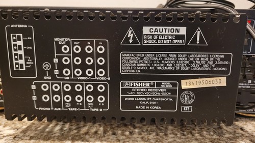 Fisher RS-636 Receiver HiFi Stereo Dolby Surround Sound ,w12 - Picture 5 of 6