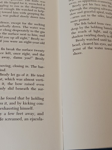 Jaws by Peter Benchley HC/DJ 1974 Edition No Gutter - Picture 7 of 7