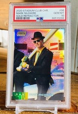 POP 1 Mark McGwire Gold Refractor /50 PSA 10 2020 Stadium Club Chrome Jumbo Bat