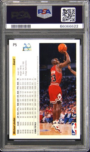 1992 Upper Deck McDonald's #P5 Michael Jordan PSA 10 Gem Mint New Slab - Picture 2 of 2