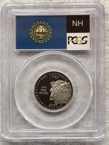 2000-S PCGS PR69 DCAM 25C 50 STATE COIN SET / MA, MD, SC, NH, VA - Picture 9 of 11