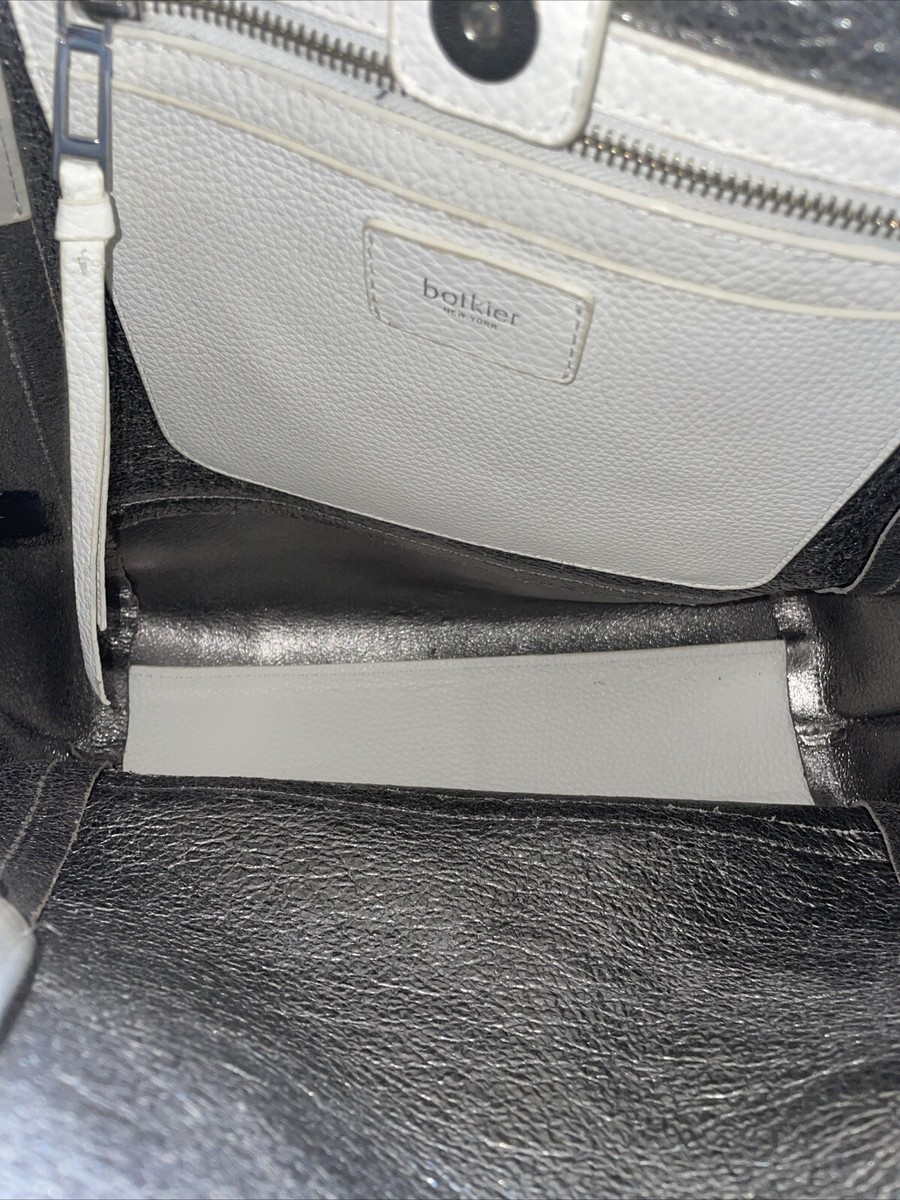 Botkier backpack white leather silver colored studs lots of zippered pockets EUC Botkier Backpack Handbags Bags & Leather Exterior for Women  main image 4