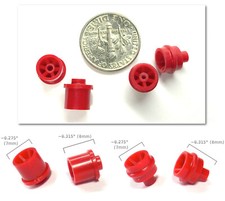 4 BTO Aurora AFX Magnatraction STYLE HO Slot Car Front Rear Wheels 8716 8719 RED