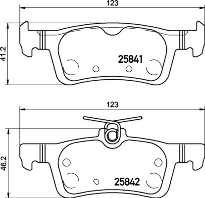 P 24 204 BREMBO Brake Pad Set, disc brake for FORD