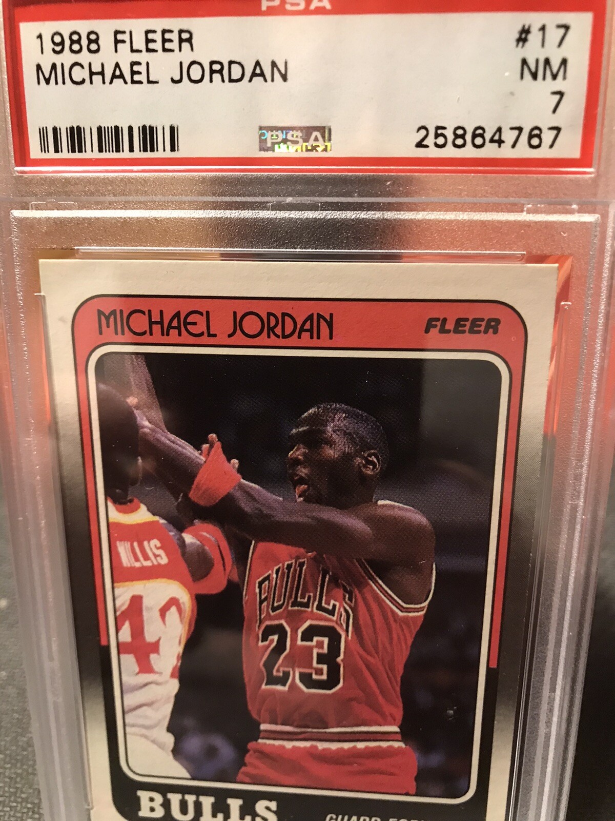 1988 fleer michael jordan PSA 7