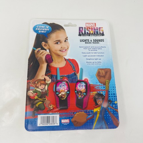Marvel Rising Walkie Talkie Toy Sun Lights Sounds Kid Friendly Easy to Use Girls - Zdjęcie 4 z 4
