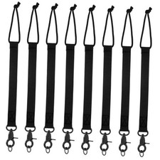 8 Pack Snowboard Leash Cord 13 Inches Snowboard Short Leash with Key Ring