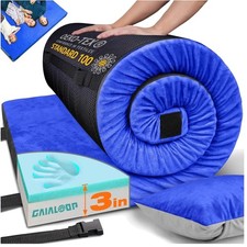 3 Inch Memory Foam Camping Mattress, Dual Layer Pad