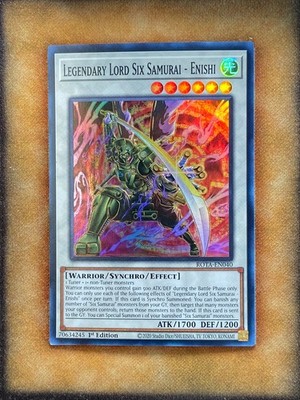 Yugioh Legendary Lord Six Samurai - Enishi ROTA-EN040 Super Rare 1st Ed NM