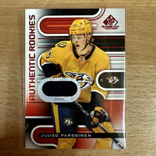 2022-23 SP Game Used Authentic Rookies Red Jersey Juuso Parssinen #218 Rookie RC