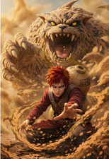 NARUTO Gaara-Jinchuriki S poster stampa 13''x19'' decorazione casa carta lucida #3