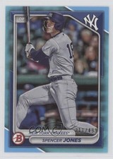 2024 Bowman Prospects Sky Blue Border 211/499 Spencer Jones #BP-32 w5b