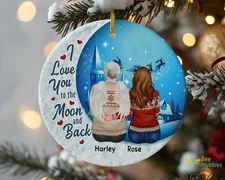 Loss Of Dad Ornament, Memorial Christmas Ornaments, Father Daughter Keepsake