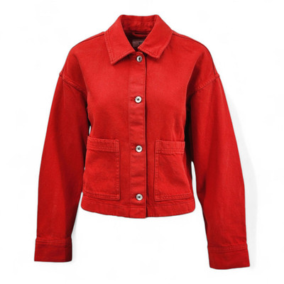 M&S Collection Pure Cotton Cropped Denim Shacket For Womens