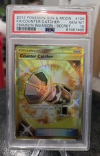 2017 Pokemon Sun Moon Crimson Invasion 120 Counter Catcher Secret PSA 10 on eBay