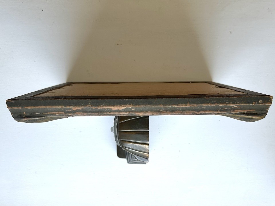 Antique True Batwing Picture Frame Wood and Gesso 11.5