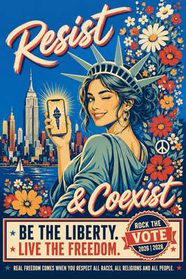 #ad Young Liberty Resist amp; Coexist: limited edition single print runs $45.00