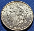 1882 O Morgan Silver Dollar $1 Coin - Choice BU! COLOR! SUBTLE  TONING!