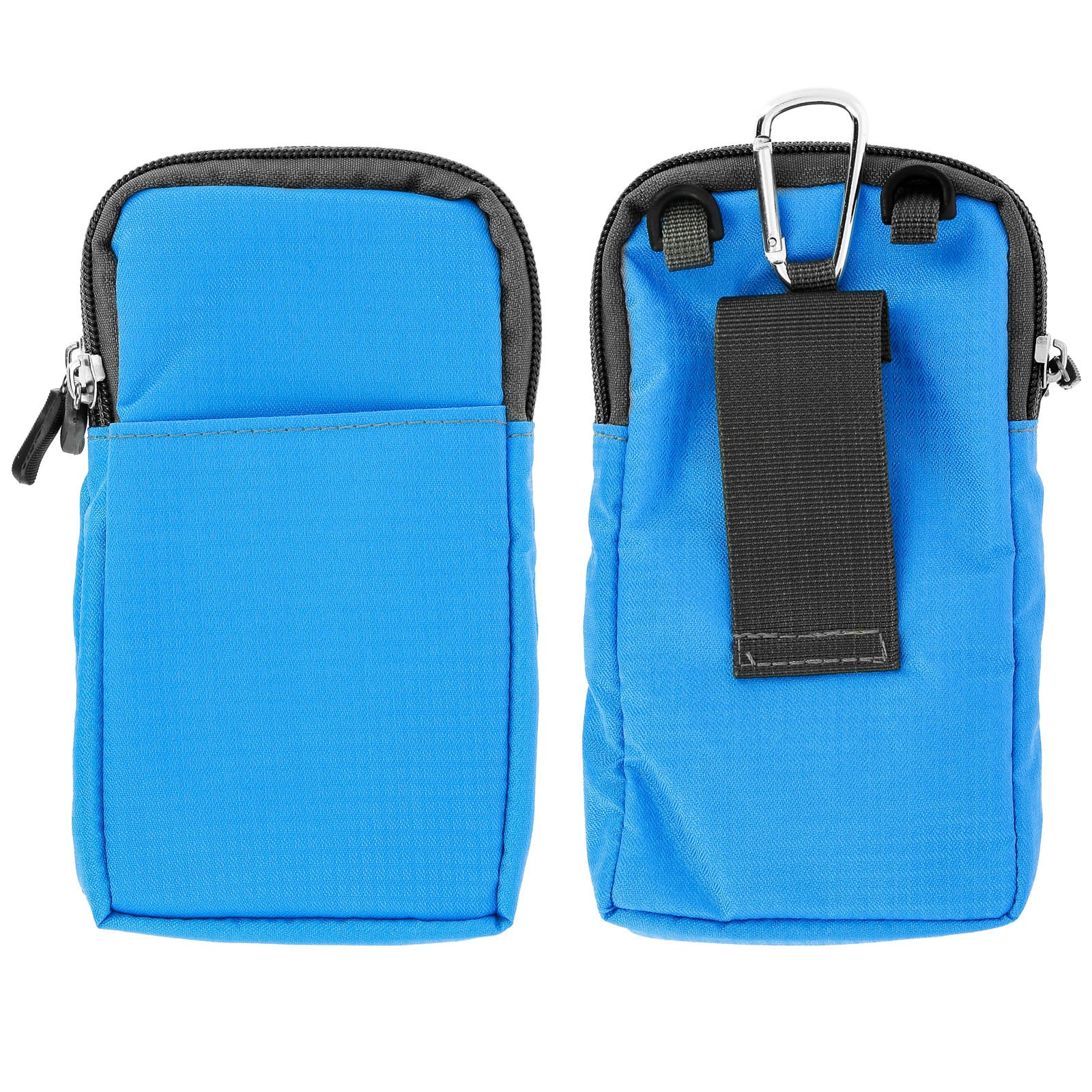 Sac à bandoulière bleu multi poches en nylon compact pour homme