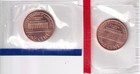 1990 P & D Lincoln Memorial Penny 1c 2Coins Set Mint in Cello #2024 — photo 2