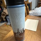 John Wayne 25 oz Stainless Steel Water Bottle Blue/Brown Screw-On Lid Western — photo 2