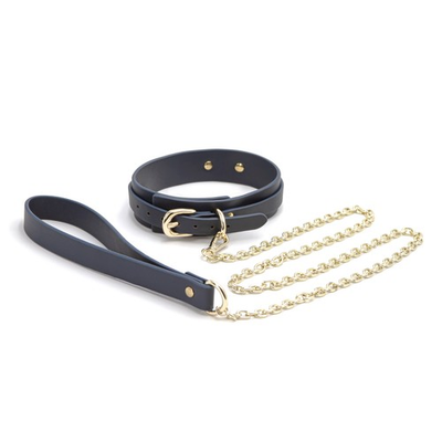#ad Ns Novelties Bondage Couture Collar And Leash Blue Hp Nsn 1306 $23.99
