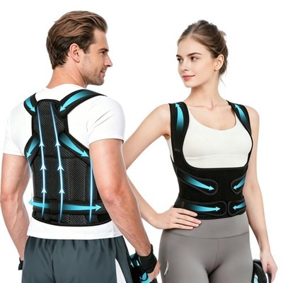 WEEOATAR Upper Back Support Posture Corrector Strap Trainer, S, Black